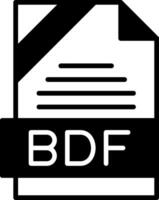 BDF Icon Design vector