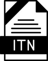 ITN Icon Design vector