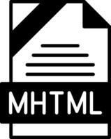 MHTML Icon Design vector