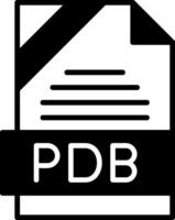 PDB Icon Design vector