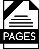 PAGES Icon Design vector