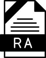 RA Icon Design vector