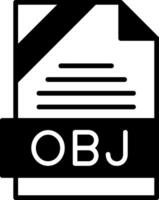 OBJ Icon Design vector