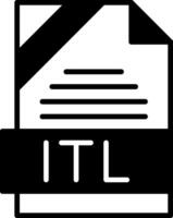 ITL Icon Design vector