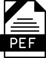PEF Icon Design vector