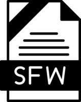 SFW Icon Design vector