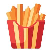 French Fries with Cheese and Bacon Isolated on Transparent Background. vector