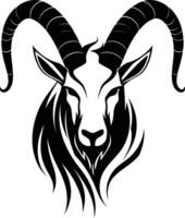 Goat head tattoo design vector