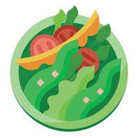 Green bean salad with bacon and caramelized onions.. generative IA vector