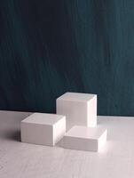 box mock up square photo product cube realistic white smart object packaging background board shadow