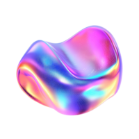 Colorful abstract design with a smooth wave shape transparent png
