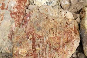Texture and structure of stone and concrete. Natural background. photo