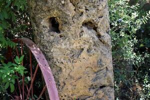 Texture and structure of stone and concrete. Natural background. photo