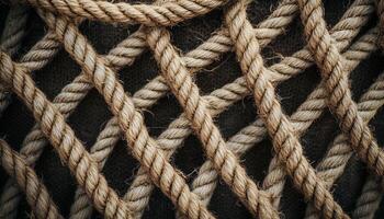 Fisher net trap rope texture for fishing in river or ocean pattern background photo