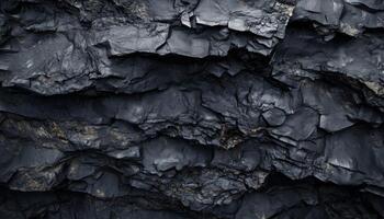 Geology section of coal rock layered bedding stratigraphy structure photo