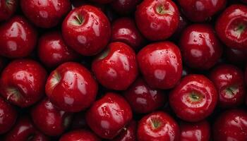 Red apple fruit pattern organic real food agriculture environment background photo