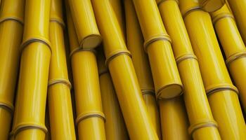Yellow bamboo pattern natural branch tree organic environment background photo