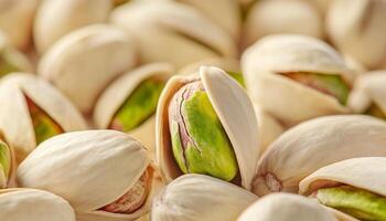 Pistachio organic healthy snack nuts macro photo pattern background