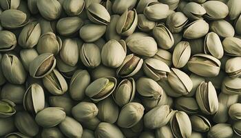 Pistachio organic healthy snack nuts macro photo pattern background
