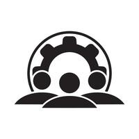 team management icon design. organization sign and symbol. vector