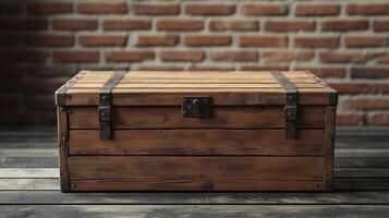 Brown wooden plank blocks box container storage material cutting tree photo