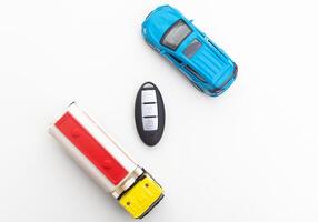 car and key. toy car and fob photo
