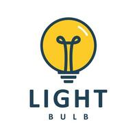 Modern Light Bulb Design logo can be used in the fields of technology, energy Symbol illustration vector