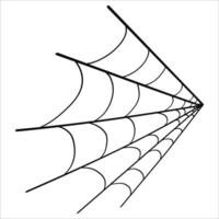 Hand drawn cobweb illustration vector