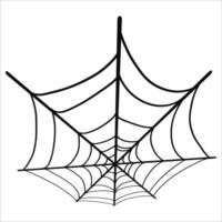 Hand drawn spider web illustration, cobweb vector
