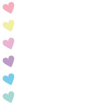 art list with heart element vector