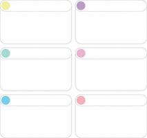 to do list with circle element and dashed line vector