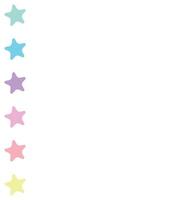 art list with star element vector