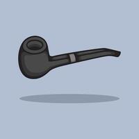 illustration Smoke Pipe. design Cigarette Pipe. Smoke Cigarette Pipe Cartoon design illustration and icon for website, digital and print vector