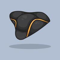 Skull Ocean Pirate Hat Cartoon design illustration and icon for website, digital and print vector