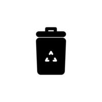 Trash bin icon. Recycle bin icon. Delete icon vector