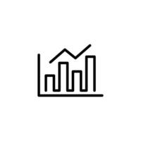 Graph icon. Statistic graph icon vector