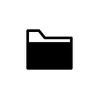 Folder icon. Document folder icon vector