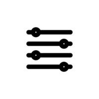 Equalizer icon. Setting icon vector