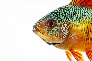 Mystic Portrait of Snake skin Gourami in studio photo
