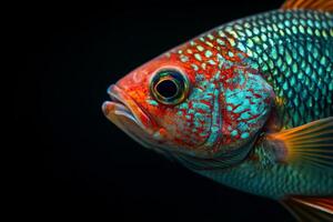 Mystic Portrait of Mozambique Tilapia in studio photo