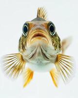 Mystic Portrait of Climbing Perch fish photo
