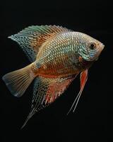 Gourami Isolated with black background photo