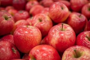 A Bunch Of Red Apples photo