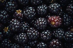 Blackberries are a great source of antioxidants photo