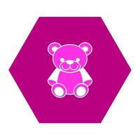 teddy bear simple icon , vectors