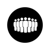 standing person icon, simple design vector