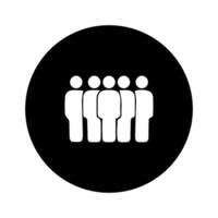 standing person icon, simple design vector