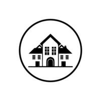 simple house design icon, illustration image vector