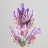 A close up of a lavender flower photo