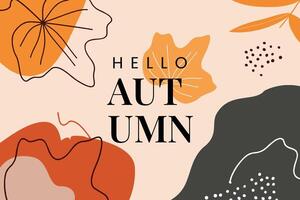 Capture the serene beauty of autumn leaves with this sleek and elegant abstract artwork. Perfect for fall promotions or creative projects vector